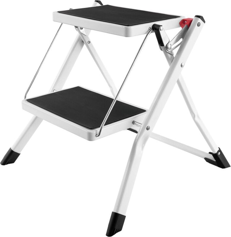 Thumbnail - Heilmetz Klapptritt Tritthocker Klappbar Trittleiter mit Handläufen & Anti Rutsch Pedal, Tragbare Tritthocker,2 Stufen, ...
