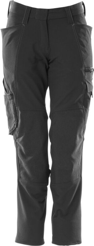 Thumbnail - Hose accelerate mit Knietaschen Damen diamond cordura 18078 Gr. 20 schwarz - Mascot