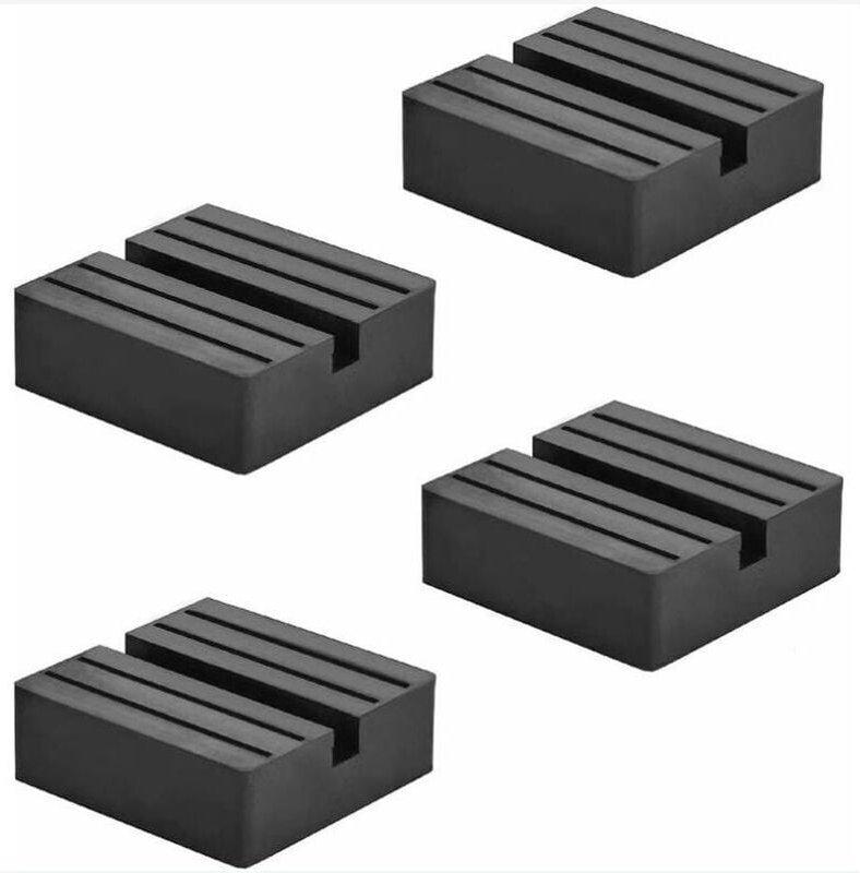Thumbnail - Ahlsen Hydraulisches Gummi-Wagenheber-Block-Pad, Wagenheber-Schlitzschutz, schützt den Unterboden beim Anheben des Autos...