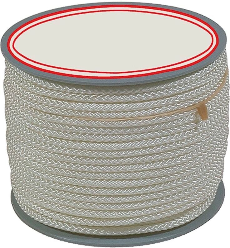 Stubai - Senklotschnur (Lotschnur) weiß auf Spule ø 3,0mm Maurerschnur Länge 50m