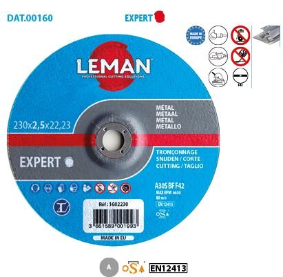 Metall-Trennscheibe Expert ø 230 Bohrung 22,23 St. 2,5mm Nachschnitt F42