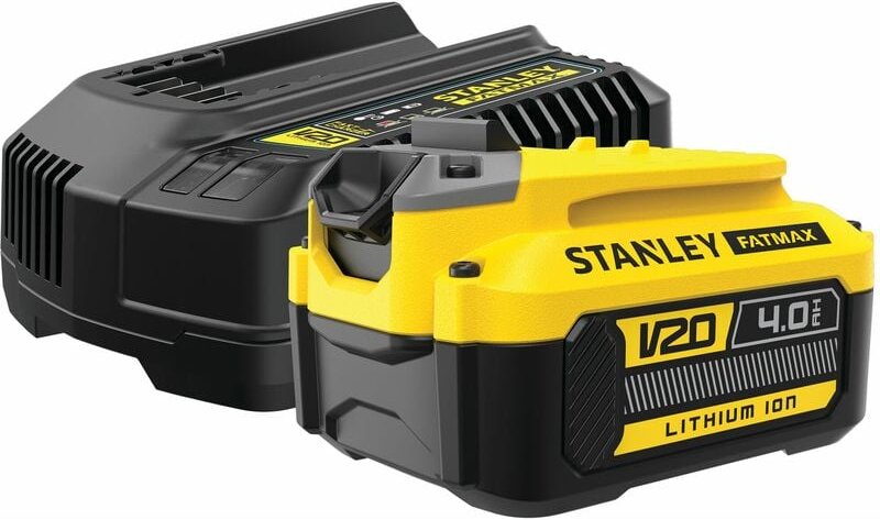 Stanley - Zubehör - Set 4A Ladegerät und 1x Akku 18 v Li-Ion 4,0 Ah SFMCB14M1-QW