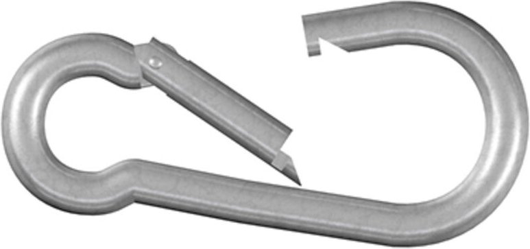 154870 Karabinerhaken galvanisch verzinkt 70 mm 50 St. - Dörner+helmer