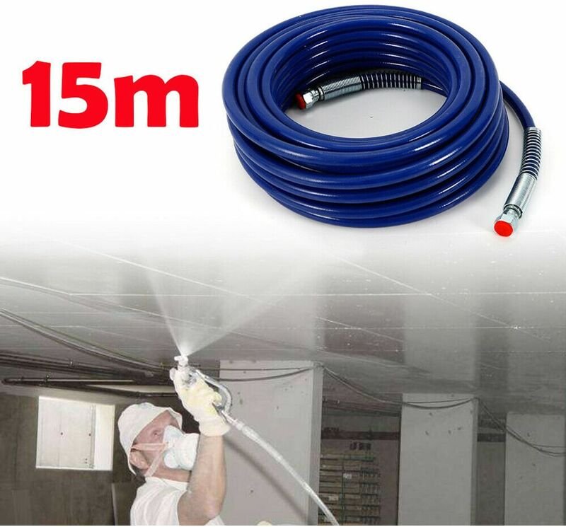 Neu 3300PSI 1/4'' Airless Farbspritzpistole Hochdruckschlauch für Airless-Spritzgeräte Set Schlauch Farbschlauch 15m dhl