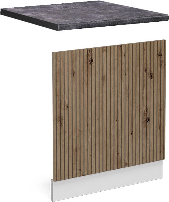 Thumbnail - Vicco - Frontblende R-Line, Artisan-Eiche, 60 cm , ap Anthrazit