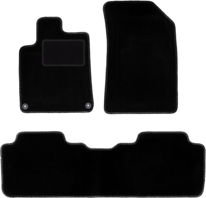 Schwarze Veloursmatten für: Citroen C5 I Kombi, Limousine (2001-2008)