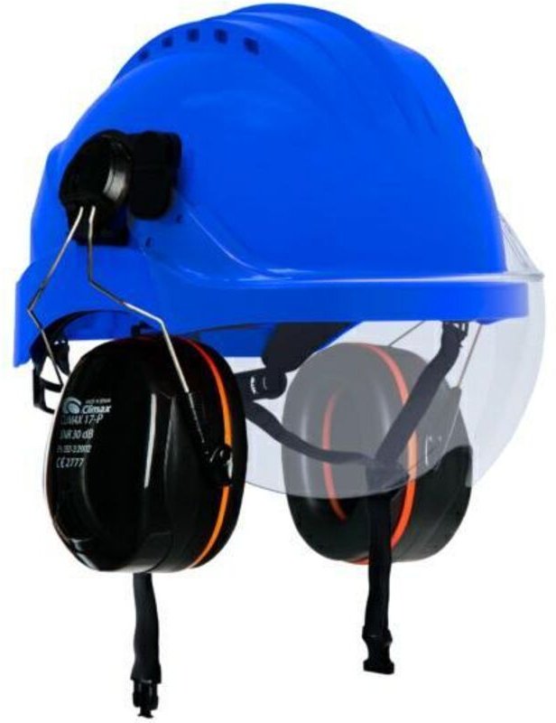 Climax - Schutzhelm Curro-Visor Complet White, Rundumschutz, ergonomisches Design, mit Visier für gute Sichtbarkeit, ide...