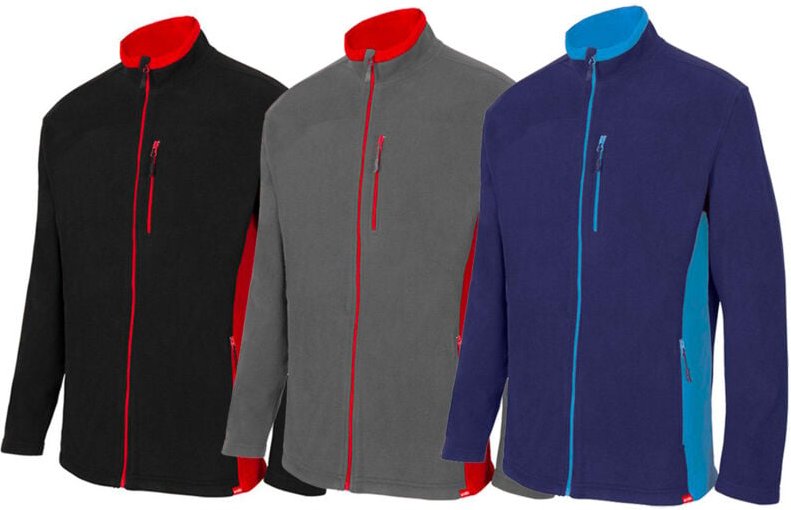 Thumbnail - Velilla 201504 Arbeitsjacke - L - Schwarz / Rot