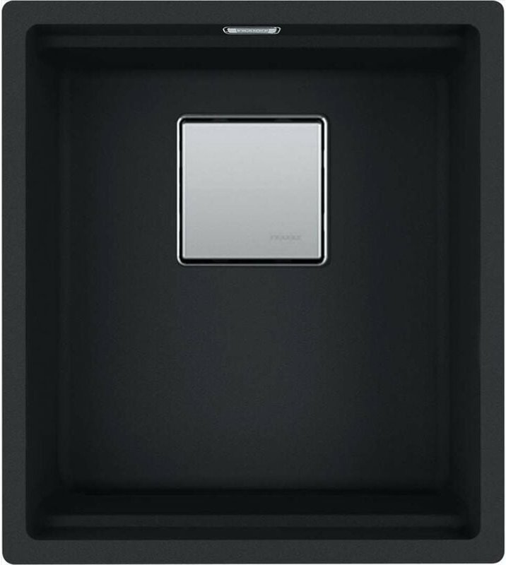 Franke - Kubus 2 - Fragranitspüle kng 110-37, 41x46 cm, schwarz matt 125.0670.899