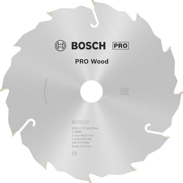 Bosch PRO Holz KSB,160x2.2x20mm,T12 - 2608640786