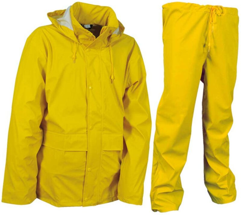 Cofra Regenanzug 2 tlg. 100% Polyester mit PU gelb XXXL