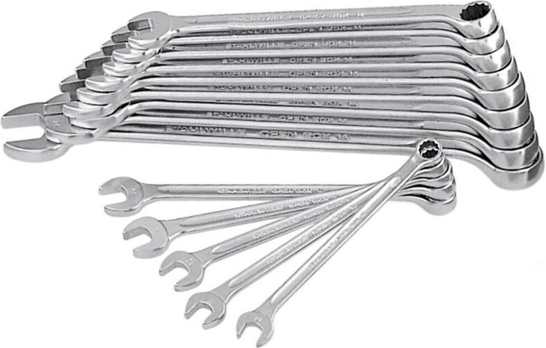 Stahlwille - Ring-Maulschlüssel-Satz, lange Ausführung, 11-teilig