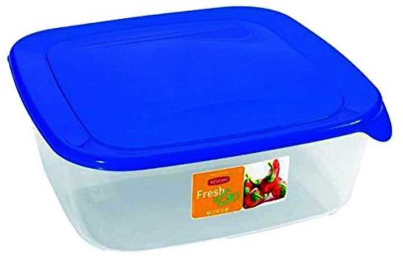 Curver - pojemnik na żywność 'fresh&go' kwadratowy 2,9l /niebieski/ transparentny