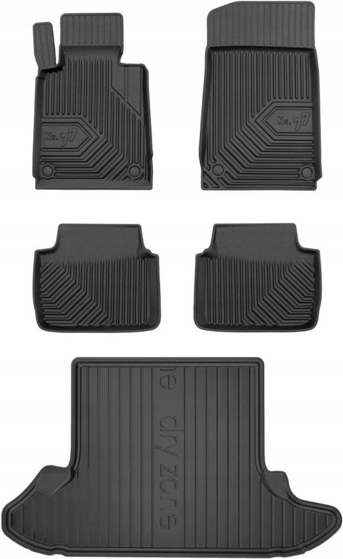 SET 77 Gummimatten und Fußmatten BMW 3 E46 Compact 1998-2005