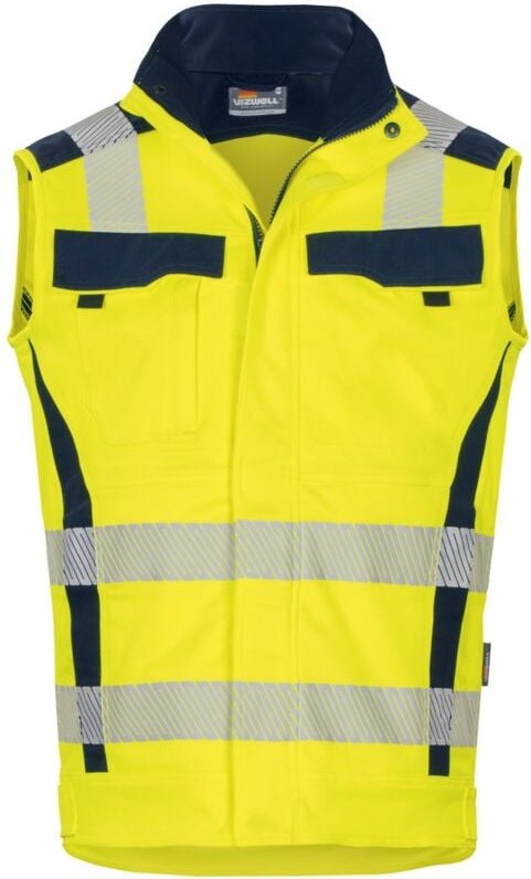 Warn-Weste VWT189 Flex-HiVis l leuchtgelb/marine - Vizwell