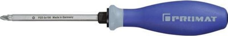 Promat - Schraubendreher Größe pzd 2 Klingenlänge 100 mm 3-Komponentengriff 6-Kant Klinge / Ansatz