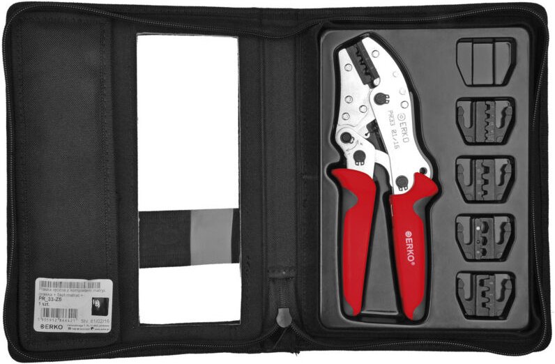 Manuelle Presse mit Matrizensatz PR33-Z5 (Presse + 5 Matrizen + Verpackung)