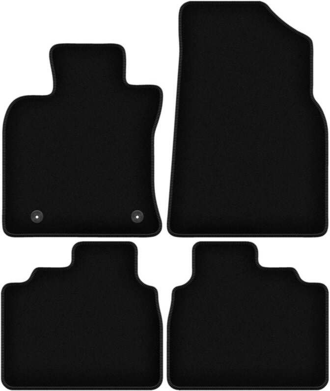 BASIC schwarze Veloursmatten für: Toyota Camry IX Limousine (2017-)