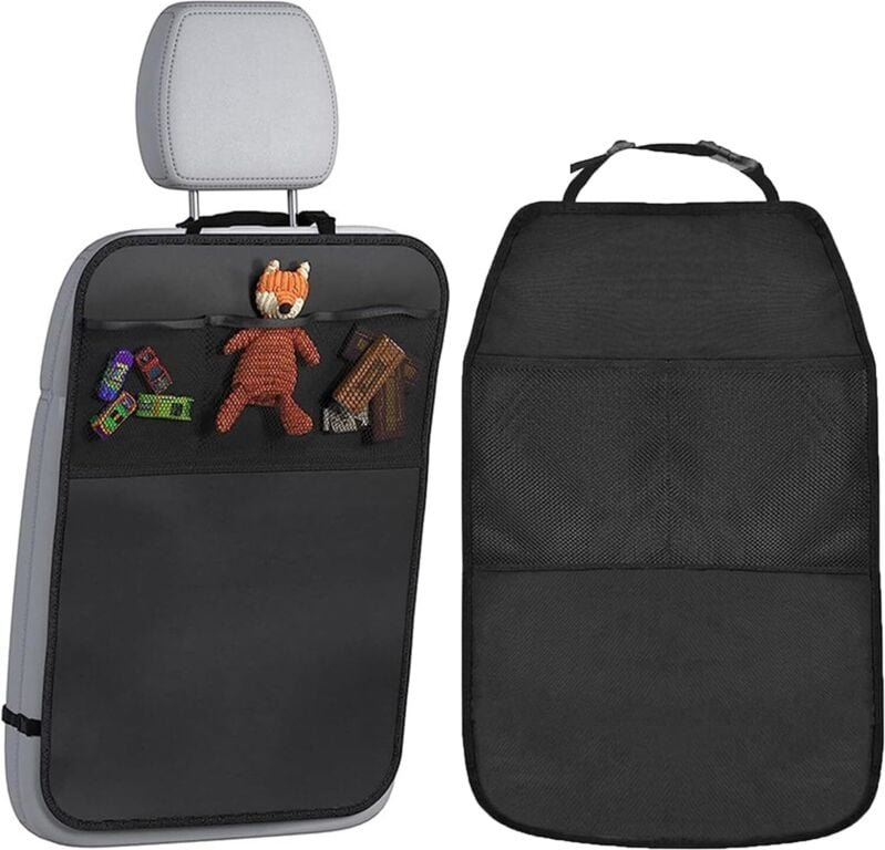 Thumbnail - Autositzmatte – Rücksitzschutz für Kinder – wasserdicht und schmutzabweisend – verstellbarer Auto-Rücksitz-Organizer – R...