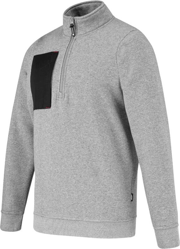 Sweat Sandstein Grau Chine / Schwarz M