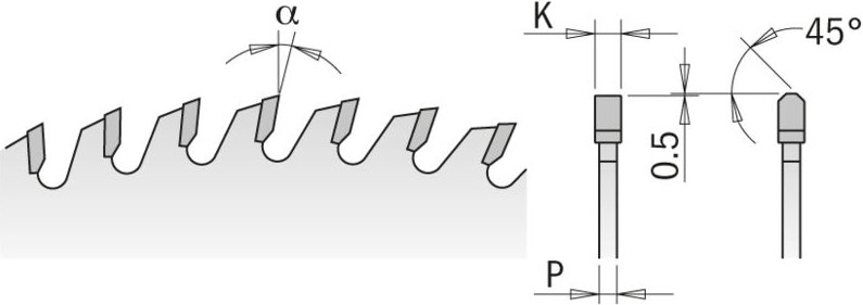 282.072.15u Kreissägeblatt 380x4.8x60 Z=72 Tcg