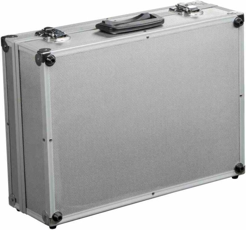 Thumbnail - Alu-Werkzeugkoffer silber abschließbar 46 x 33 x 15 cm