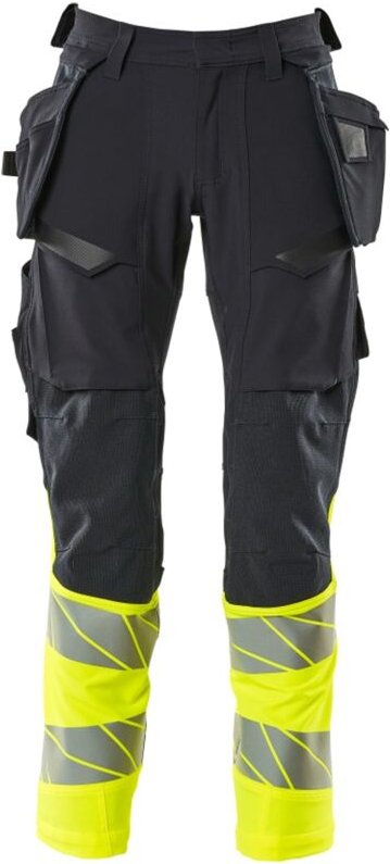 Thumbnail - Hose mit Hängetaschen 19131-711-01017 Gr. 76C52 schwarzblau/hi-vis gelb - Mascot
