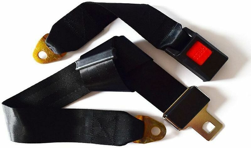 2er-Pack universell verstellbare Sicherheitsgurte, 2-Punkt-Sicherheitsgurt, Einzel- und Doppelsicherheitsgurt – Schwarz,...