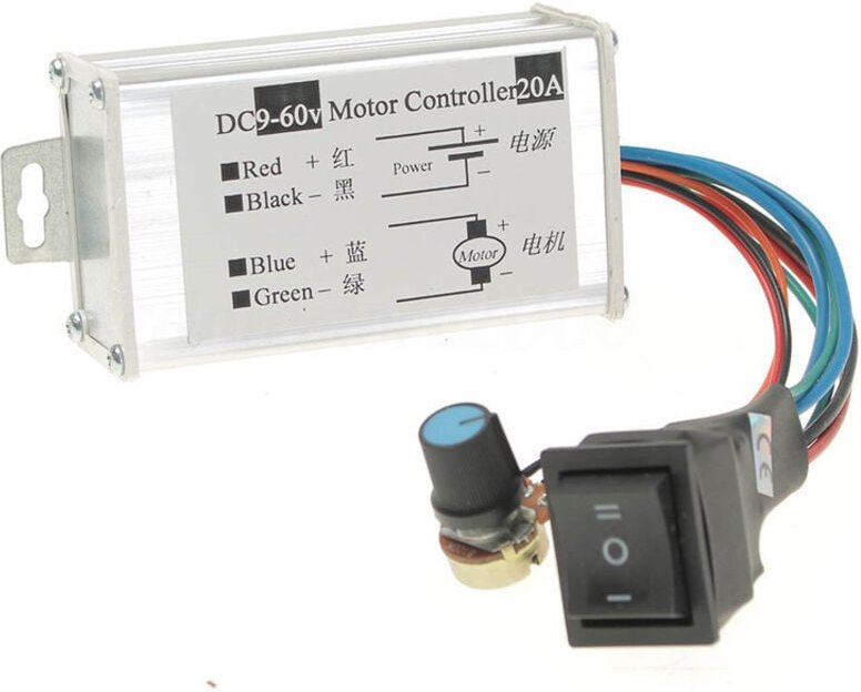 Dc 9 v 12 24 48 60 20A Reversible Motor Drehzahl Regler Fahrer Pwm