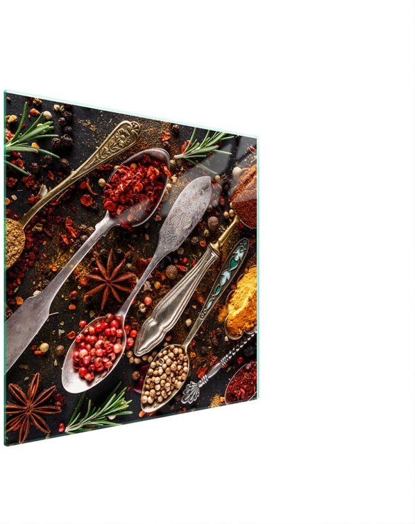 GLASSCHUTZPLATTE FÜR HERD 50x52 GEWÜRZE