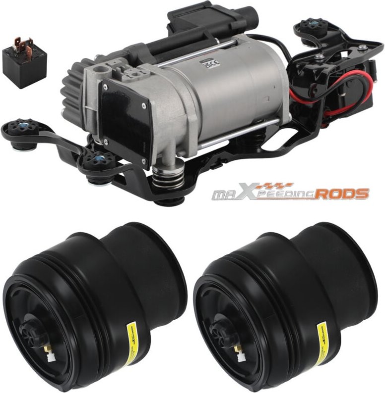 2X Luftbalg Hinten + Kompressor + Ventilblock for bmw X5 F15 F85 X6 F16 F86