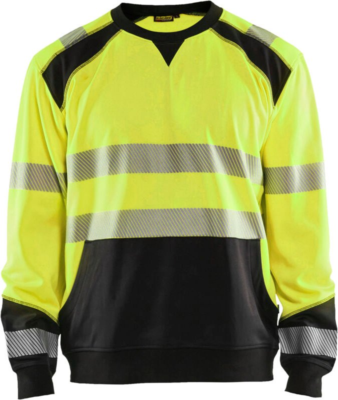 Hochsichtbarer Arbeitssweatshirt 3541 - Neon Gelb/Schwarz M