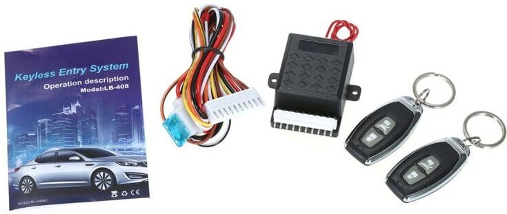 Auto-Zentralverriegelung, Universal-Zentralfernbedienungsbox-Kit, schlüsselloses Zugangssystem mit Autotürschloss mit Ko...