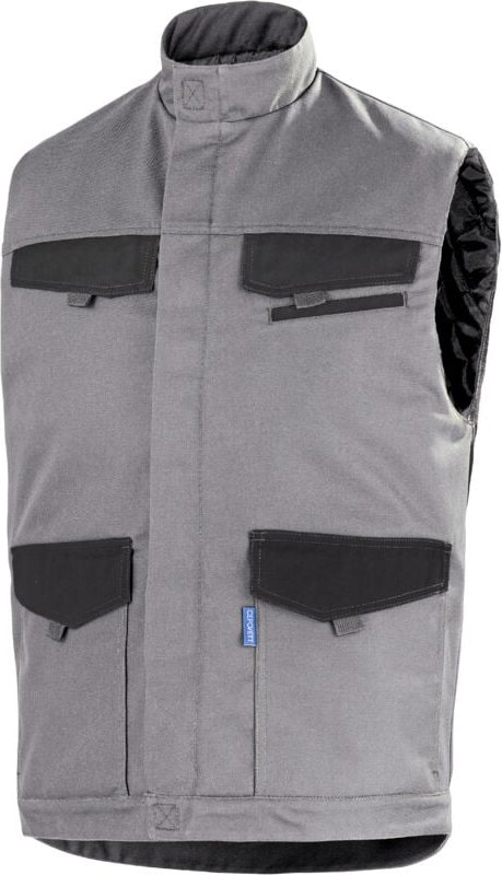 Steppweste Facity Grau Stahl/Schwarz S