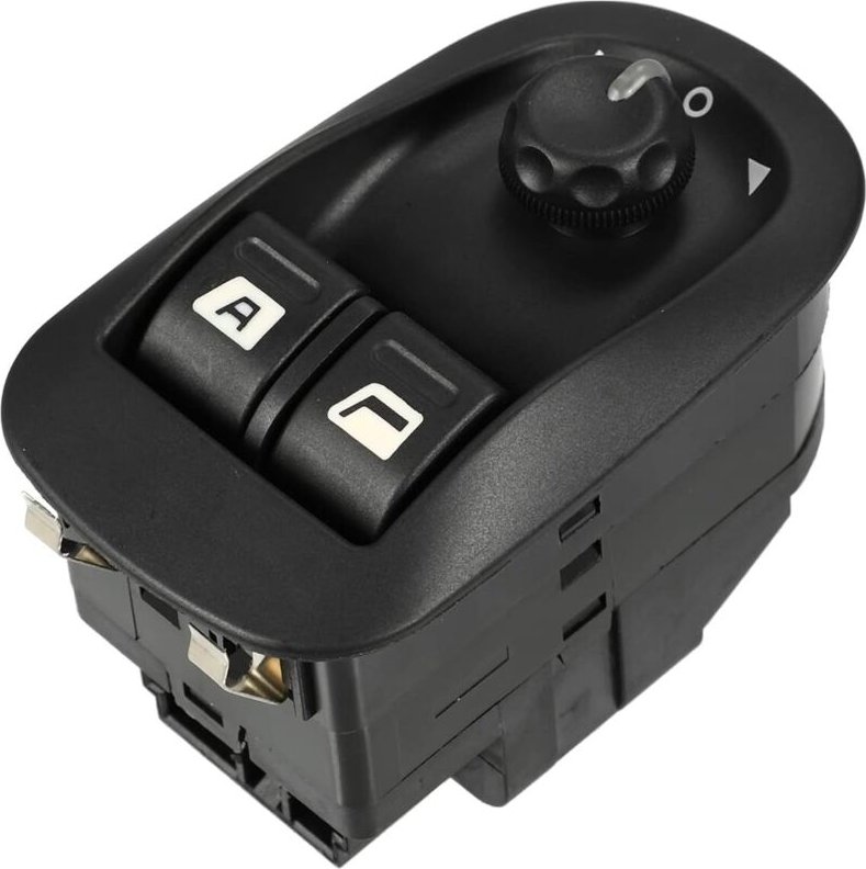 Elektrischer Spiegelsteuerschalter, kompatibel mit Peugeot 206 2000-2009, langlebige schwarze Kunststoff-Elektro-Klappsp...