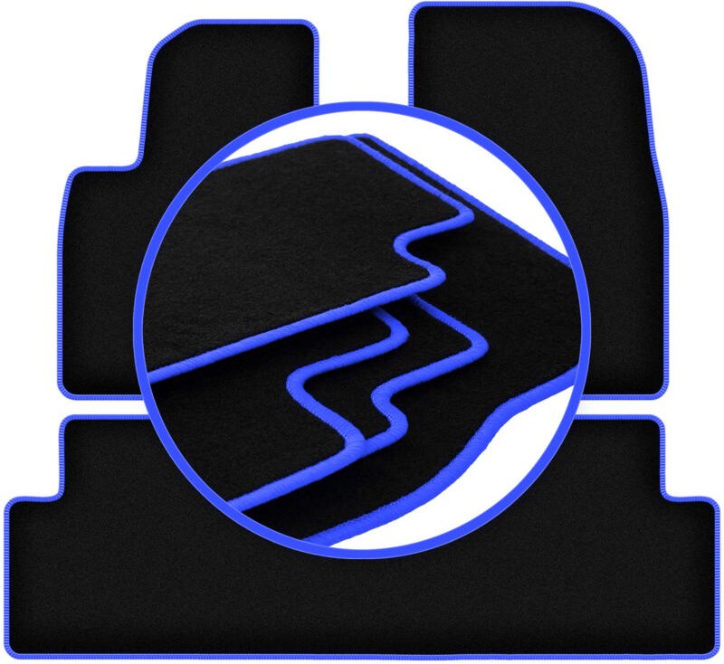 CARLUX-BLUE Autofußmatten für: Tesla Model 3 Limousine (2017-)