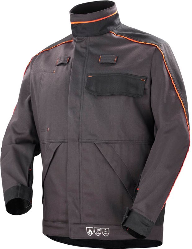 Konnekt 2 Jacke Grau Anthrazit/ Schwarz 4xl