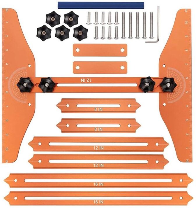 Treppenstufen-Messlineal, multifunktionales, klappbares Präzisionsmesswerkzeug für Tischlerprojekte