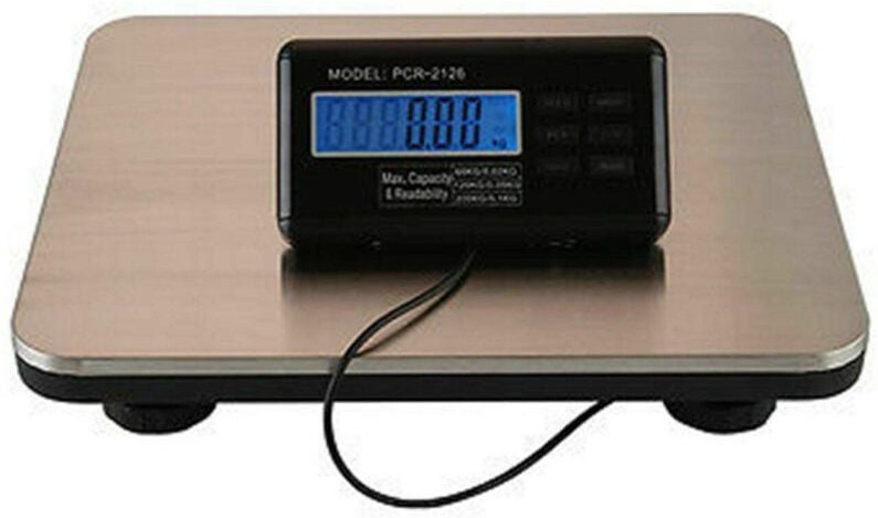 Senderpick - Plattformwaage Digitale Paketwaage 150 kg / 0,05 kg LCD-Anzeige Plattformwaage Postwaage Industriewaage