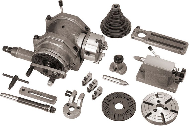 Universalteiler mit Reitstockfutter und Scheiben Fervi d004/160l