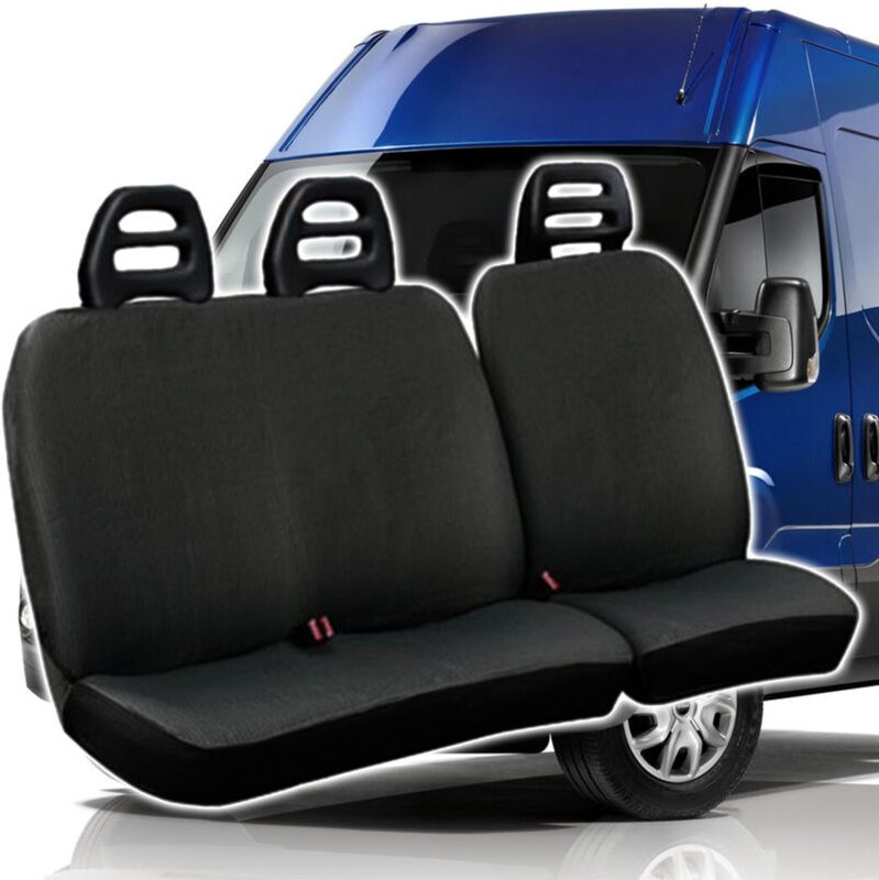 Trade Shop - koprisedien für furgone 3 posten iveco daily universali in cotone -