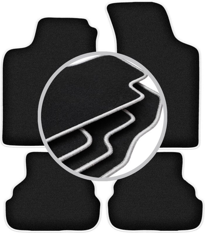 CARLUX-SILVER Autofußmatten für: Volkswagen Golf III Cabrio, Schrägheck, Kombi (1993-2002)