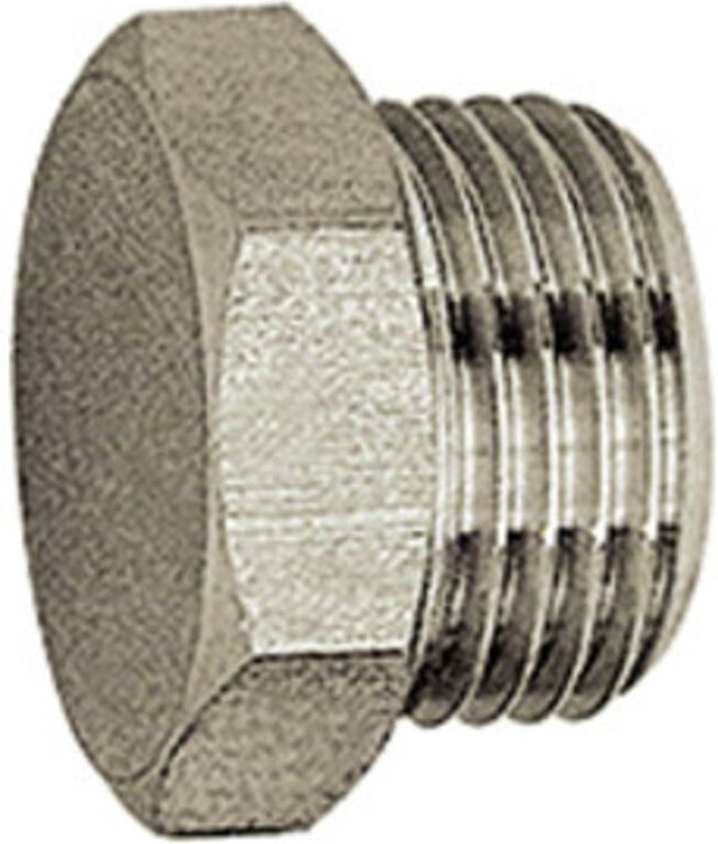 Verschlussschraube »value line«, g 3/8, sw 19, Messing vernickelt - Riegler