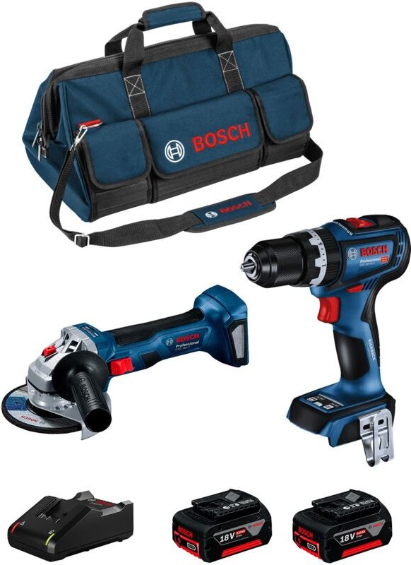 Bosch - Kit BK2017BAG (gsb 18V-90 c + gws 18V-7 + 2 x 5,0 Ah + GAL18V-40 + hdbag)