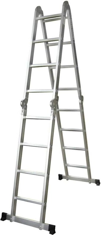 Aluminium-Trittleiter 8 Stufen 150 kg vidaXL