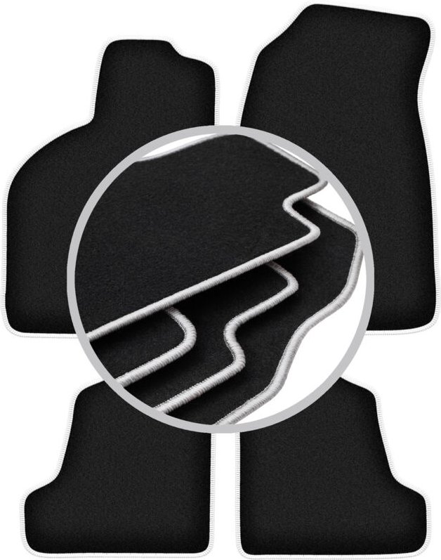 CARLUX-SILVER Autofußmatten für: Saab 9-3 I Aero, Liftback, Limousine (1998-2002)