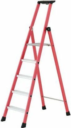 Kompakte Isolierstehleiter - tubesca - 5 Stufen - 1m95 - 4472005