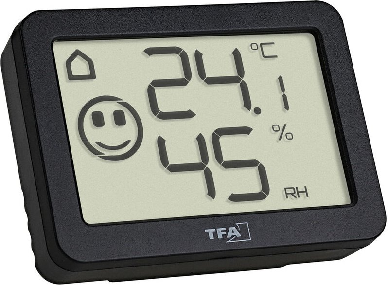 TFA - Dostmann Thermo-/Hygrometer Schwarz 30.5055.01