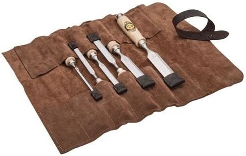 Kirschen Stechbeitelsatz 6-tlg. Ledertasche 6-10-12-16-20-26