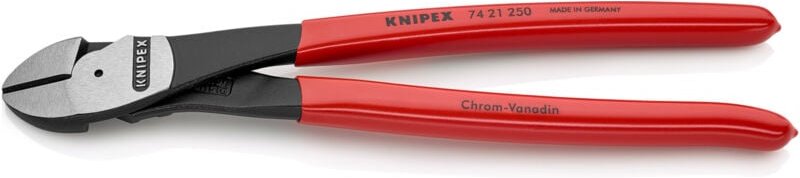 Kraftseitenschneider L.250mm Form 2 Ku.-Überzug Knipex